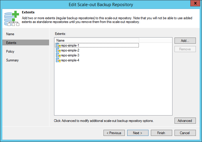 Repositories in new Scale-out Backup Repository